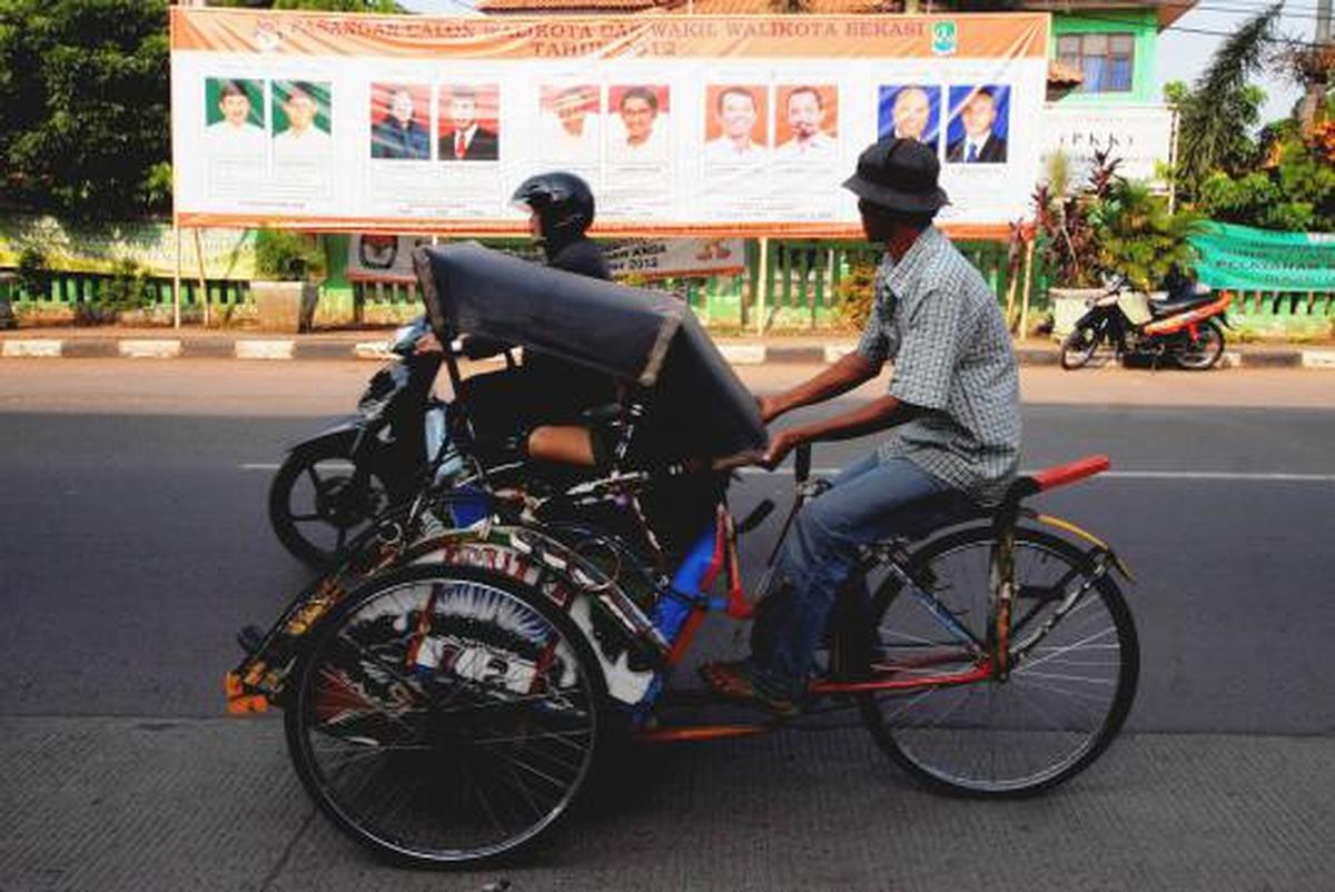 Spanduk Pilkada Bekasi dipublikasikan