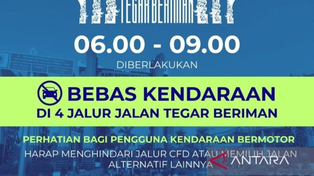 Pemkab Bogor Terapkan Penutupan Total Jalur Tegar Beriman saat CFD, Ini Rekayasa Lalu Lintasnya