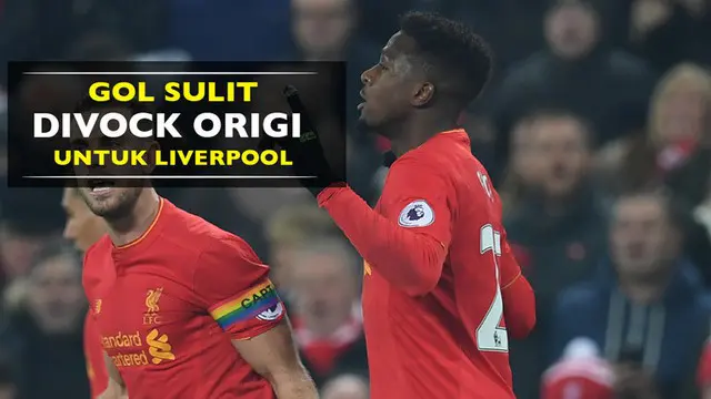 Video gol sulit Divock Origi saat laga Liverpool vs Sunderland yang disaksikan legenda Steven Gerrard, Sabtu (26/11/2016).