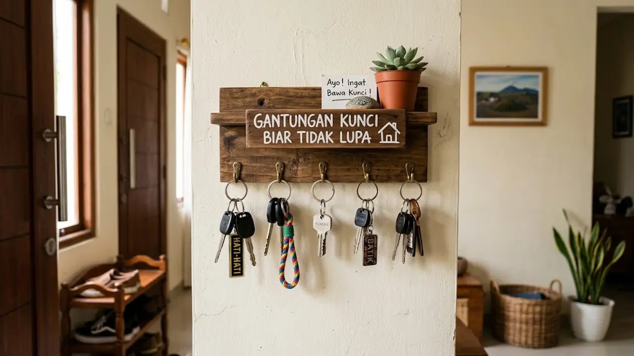 Ide Tempat Menyimpan Kunci agar Tidak Lupa Menaruhnya