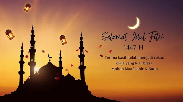 Ucapan Idul Fitri (Foto: Reve Art AI)