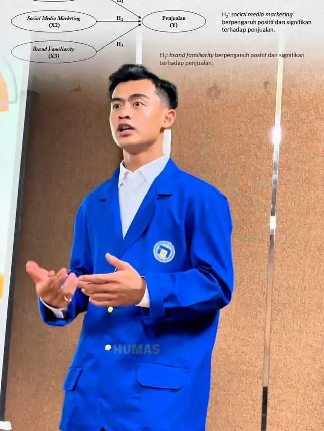 5 Potret Arhan Pratama Jalani Sidang Proposal Skripsi/Instagram @udinusofficial