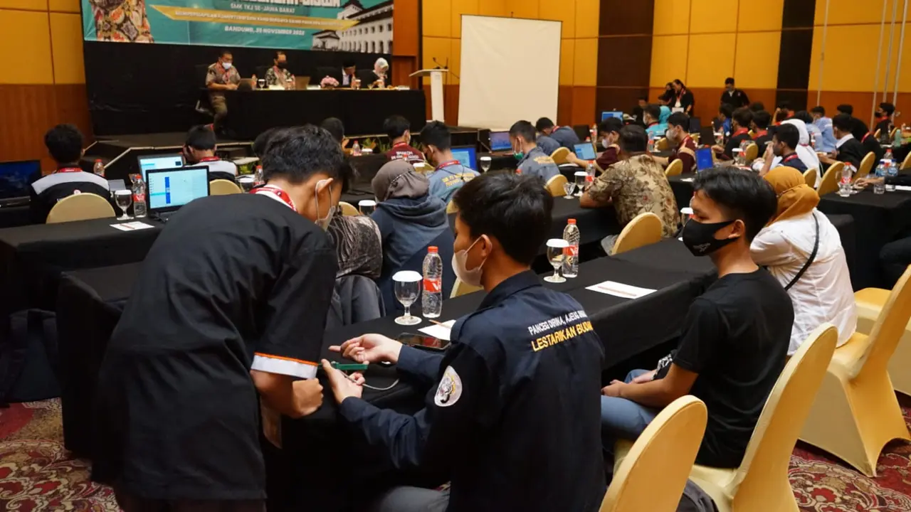Sahabat Ganjar menggelar lomba jaringan komputer untuk siswa SMK se Jabar. (Istimewa)