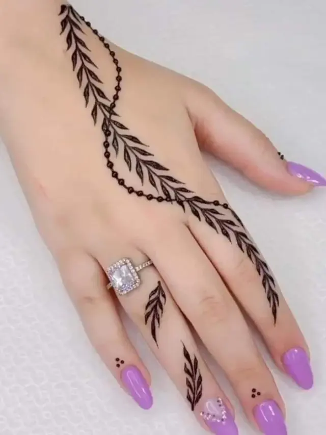 Henna Tangan Chevron Design (Foto: Pinterest)