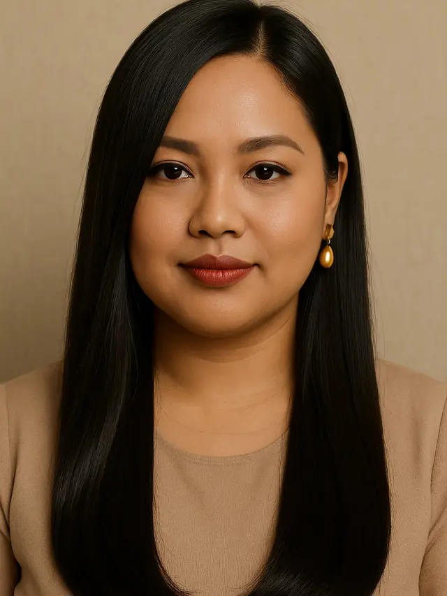 Model Rambut Wanita Korea untuk Wajah Bulat tanpa Poni (Foto: ChatGPT)