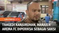 Manajer Arema FC, Ali Rifki, penuhi panggilan penyidik Ditreskrimum Polda Jatim, untuk menjadi saksi dalam pemeriksaan kasus kerusuhan kanjuruhan, Malang. Ali Rifki mengaku dicecar sebanyak 29 pertanyaan oleh penyidik, seputar identitas diri, pelaksa...