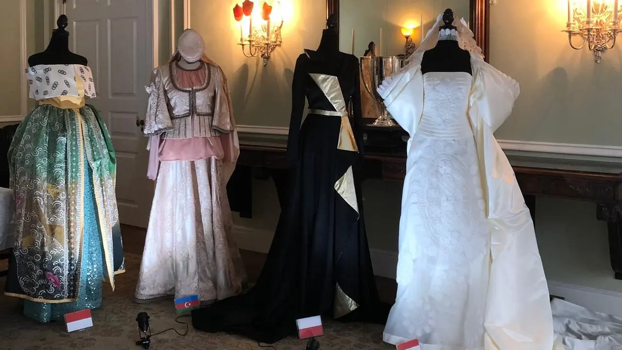 Batik Coreta Louise Ditampilkan di acara Gala di Woodrow Wilson House Exhibition & Gala Washington DC, Amerika Serikat,