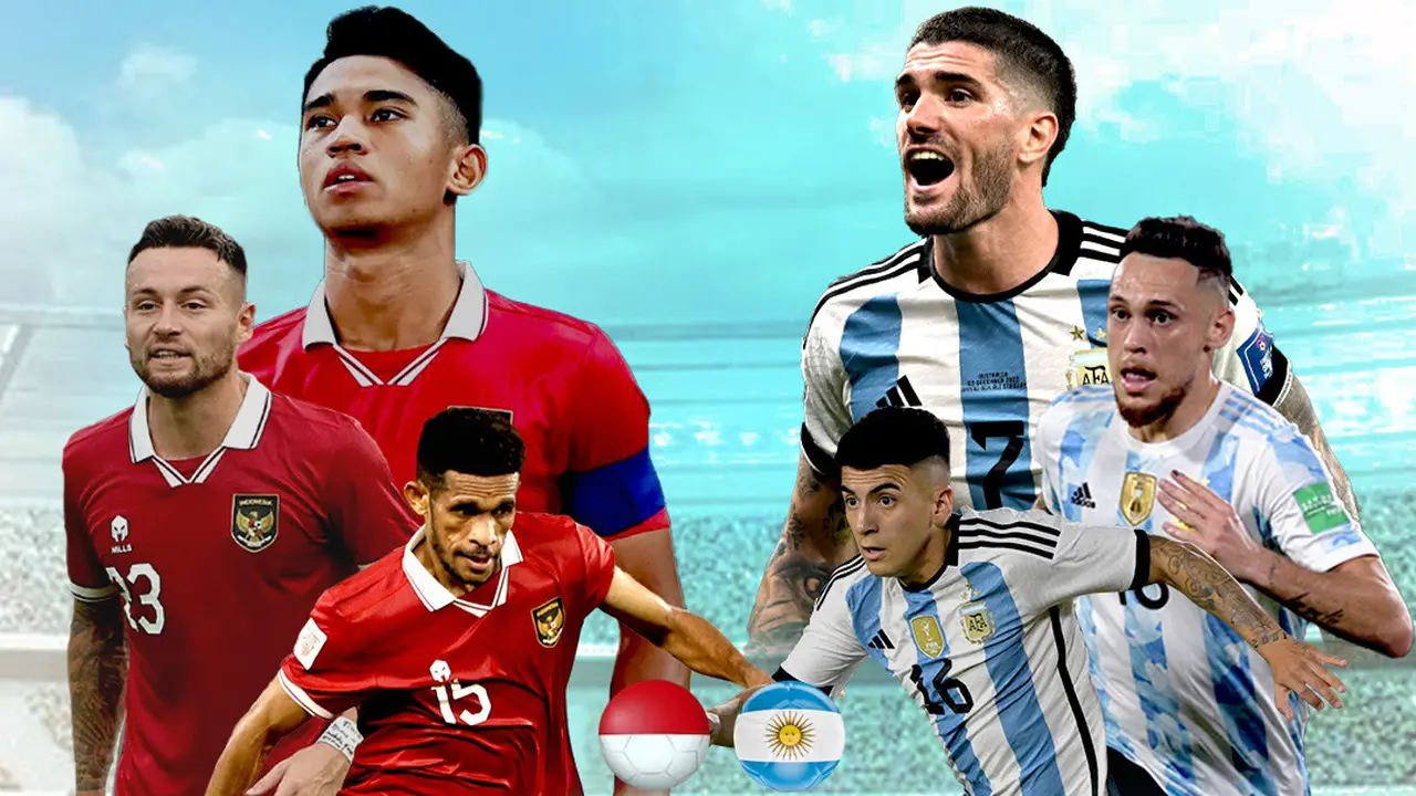 FIFA Matchday - Timnas Indonesia Vs Argentina: Marselino Ferdinan, Marc Klok, Ricky Kambuaya Vs Rodrigo de Paul, Thiago Almada, Lucas Ocampos