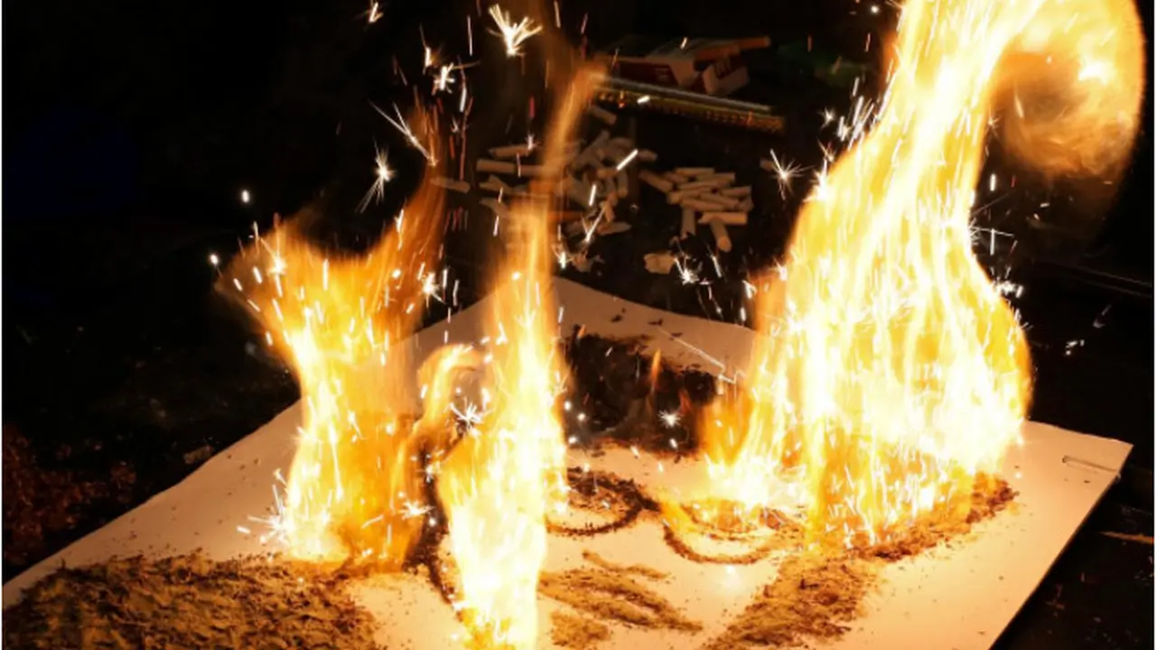 Supaya Tahan Lama, Seniman Mesir Buat Karya Dengan Bakar Tembakau