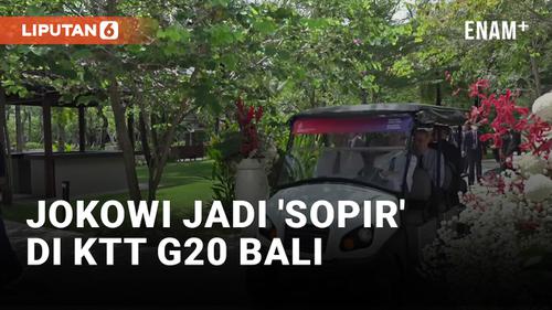 VIDEO: Momen Jokowi Jadi 'Sopir' di KTT G20 Bali