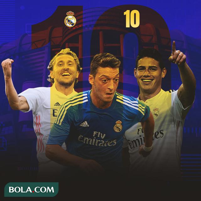 Real Madrid - Luka Modric, Mesut Ozil, James Rodriguez