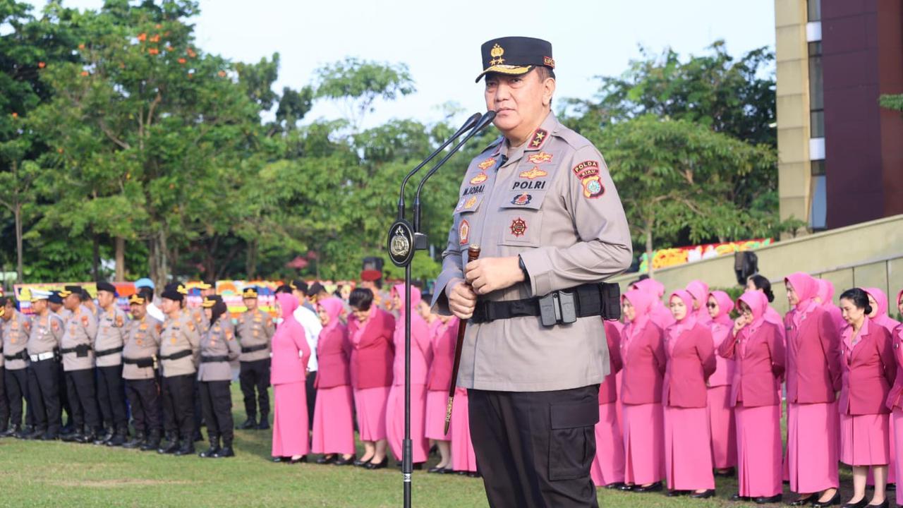 Kapolda Riau Pimpin Sertijab, Ini Daftar Pati dan Pamen yang Dirotasi