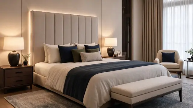 Elemen Kamar Tidur Mewah dan Elegan (AI Generated)