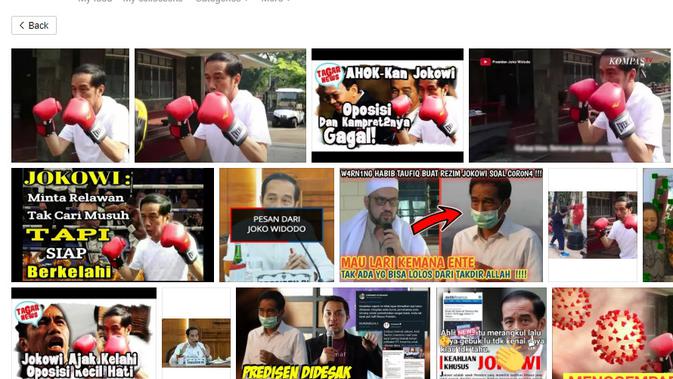 klaim foto Presiden Jokowi akan menonjok Wahyu Setiawan dengan klepon