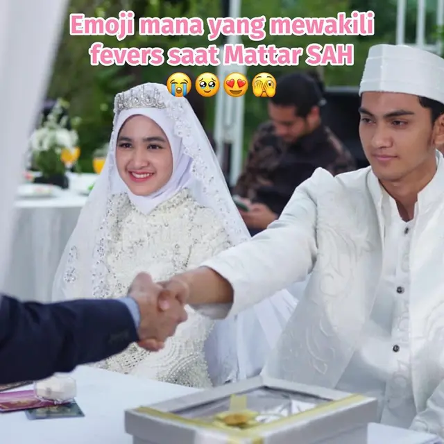 Adegan pernikahan Madina dan Attar diperankan Cut Syifa dan Vicky Kalea dalam Love Story The Series (Foto: Instagram @sinetron.sctv)