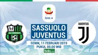Jadwal Serie A 2018-2019 pekan ke-23, Sassuolo vs Juventus. (Bola.com/Dody Iryawan)