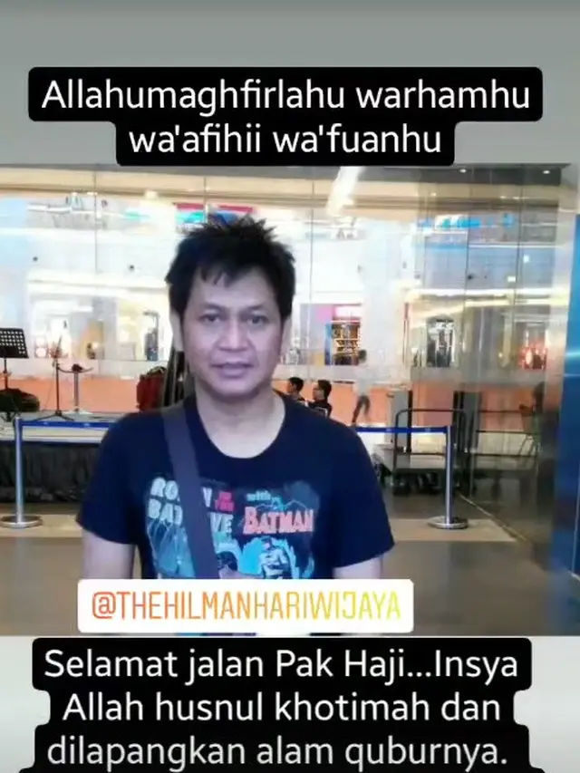 Unggahan Irgi Ahmad  Fahrezi mengenai mendiang Hilman Hariwijaya. (Instgaram/ irgi_achmadfahrezi)