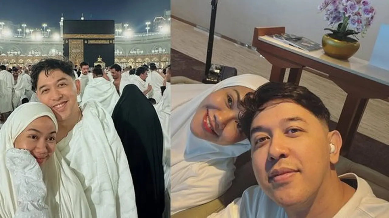 Potret Yura Yunita Tampil Berhijab saat Umrah. (instagram/yurayunita, instagram/donne_maula)