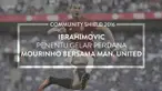 Zlatan Ibrahimovic menjadi penentu kemenangan Manchester United menang 2-1 atas Leicester City dalam laga Community Shield, Minggu (7/8).