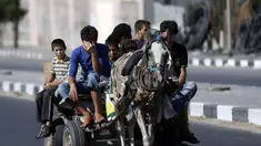 Ribuan warga Palestina meninggalkan Gaza Utara untuk mengamankan diri (AFP PHOTO/THOMAS COEX)