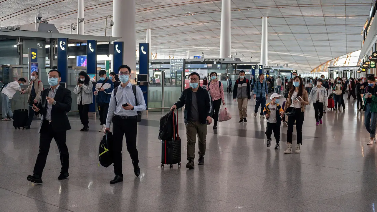 Suasana Bandara Beijing Sambut Liburan Golden Week
