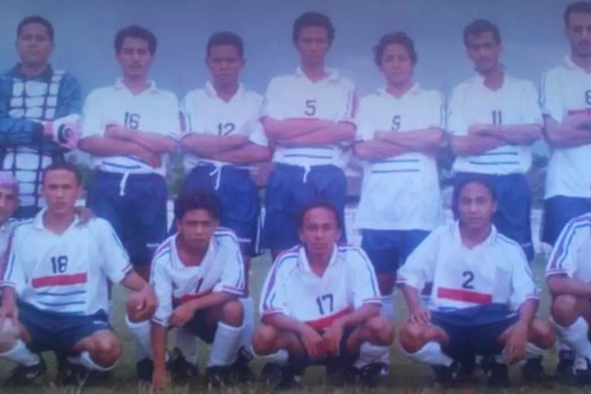 Foto viral Syekh Ali Jaber saat main bola.