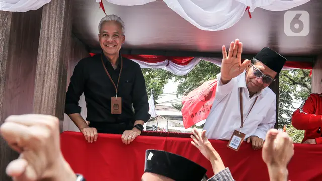 Gaya Ganjar  - Mahfud Daftar KPU