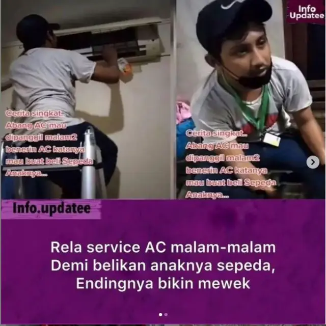Alasan Mengharukan Tukang Servis AC Rela Kerja di Malam Hari