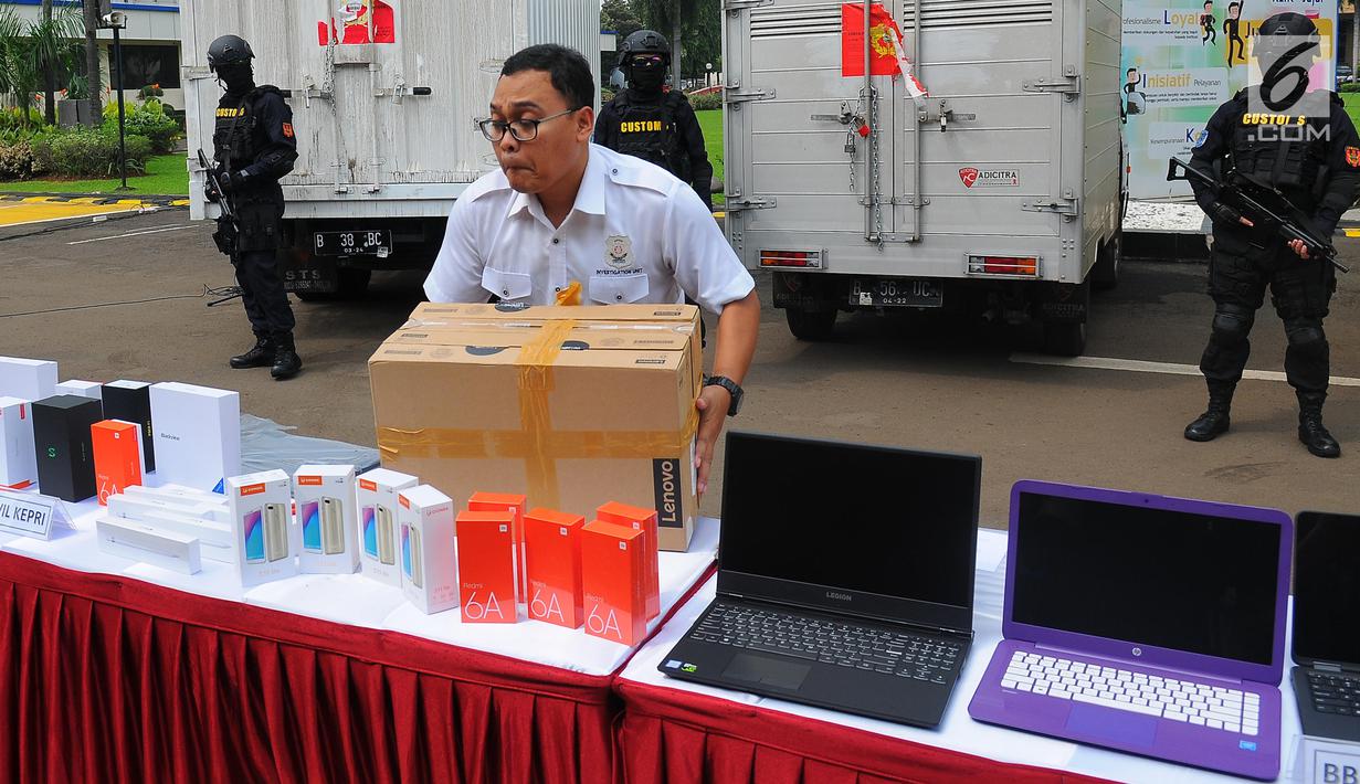 Foto Bea Cukai Gagalkan Penyelundupan Elektronik Bernilai Rp 61 86 Miliar Bisnis Liputan6 Com