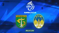 Ilustrasi Persebaya Surabaya vs PSIM Yogyakarta di BRI Super League. (Bola.com/Wiwig Prayugi)