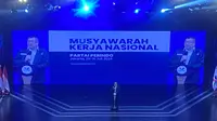 Ketua Umum Partai Persatuan Indonesia (Perindo) Hary Tanoesoedibjo (HT) saat membuka musyawarah kerja nasional (Mukernas) 2024 Partai Perindo di Jakarta, Senin (29/7/2024). (Liputan6.com/Radityo Priyasmoro)