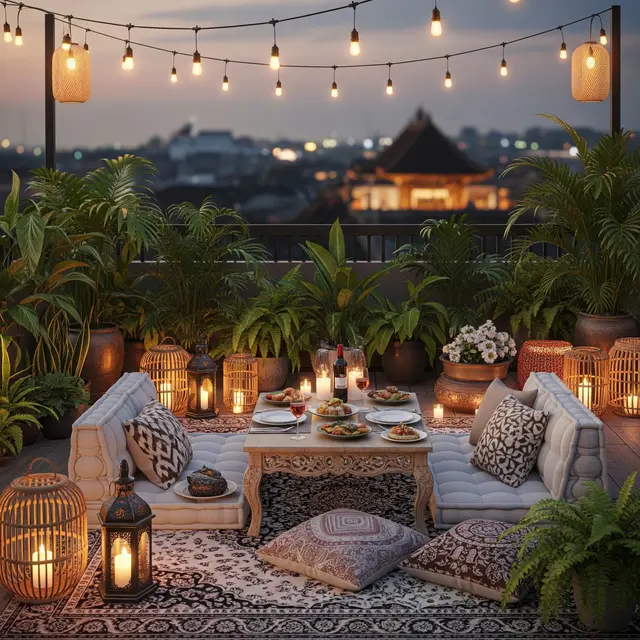 Model Rooftop yang Romantis untuk Dinner Valentine di Rumah