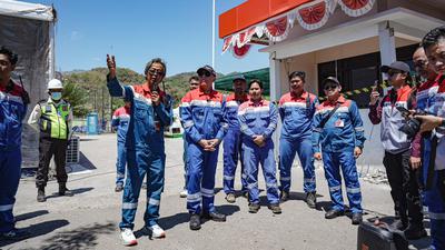 Komisaris Utama Pertamina Cek Operasional FT Reo Usai Dilanda Gempa, Begini Kondisinya