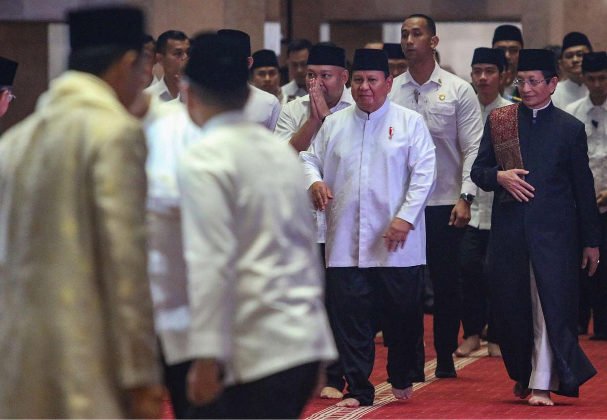 Prabowo-Gibran laksanakan salat Idulfitri di Masjid Istiqlal