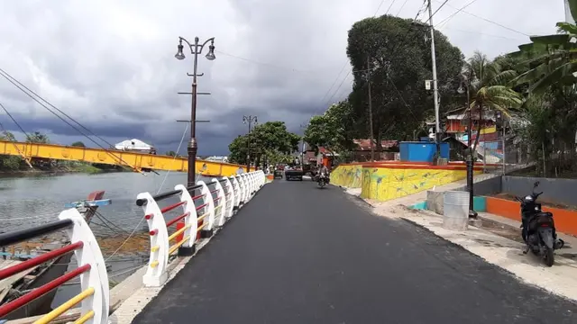 Kementerian PUPR menata kawasan pemukiman kumuh di Kelurahan Batang Arau dan Seberang Palinggam, Kota Padang, Sumatera Barat. (Dok Kementerian PUPR)