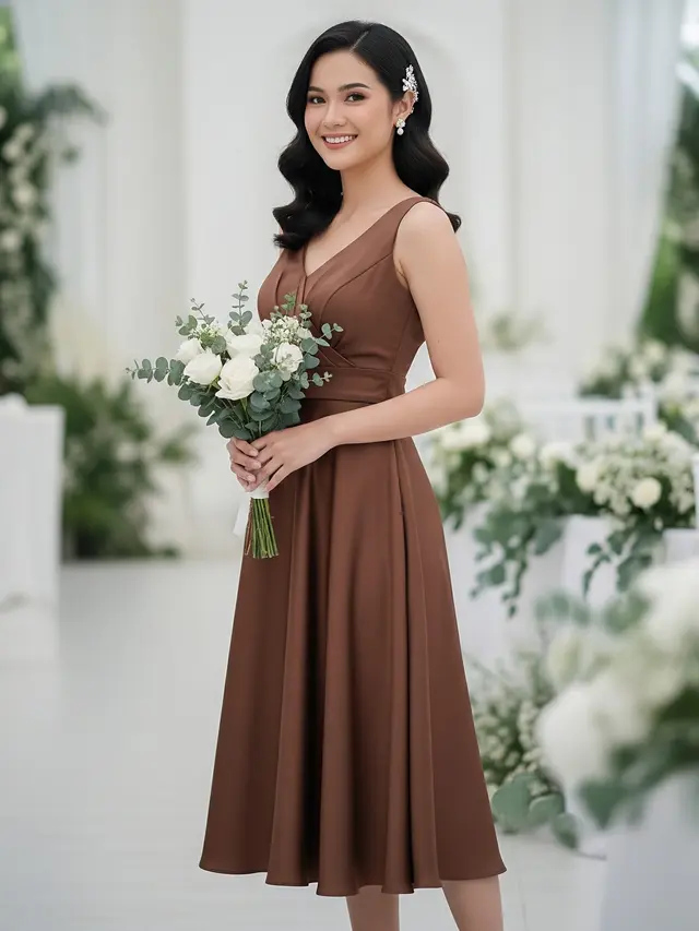 Model Baju Bridesmaid Coksu (Gemini AI)