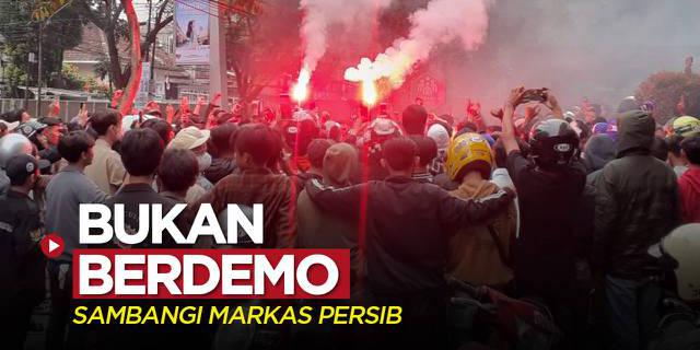 VIDEO BRI Liga 1: Bukan untuk Demo, Ratusan Bobotoh Sambangi Markas Persib