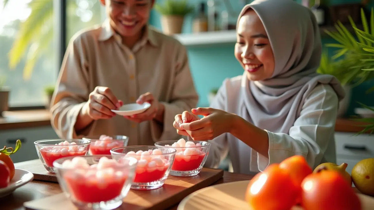 cara membuat manisan kolang kaling