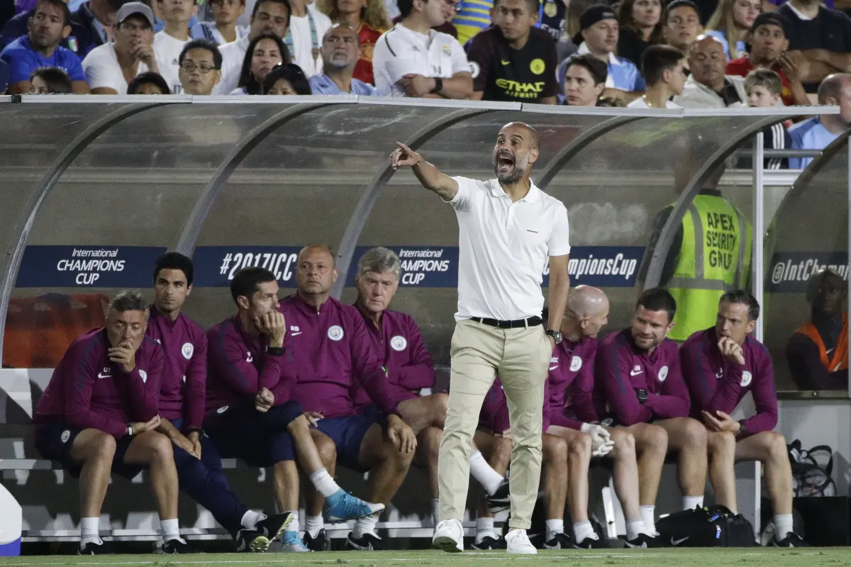 Manajer Manchester City Pep Guardiola