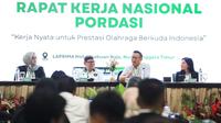 Rapat Kerja Nasional (RAKERNAS) PORDASI tahun 2026 yang diselenggarakan di Laprima Hotel Labuan Bajo, Nusa Tenggara Timur (23-24 Januari 2026). (PORDASI)