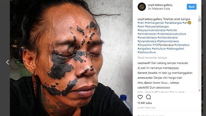 Cinta Nkri Harga Mati Pria Ini Tato Peta Indonesia Di Wajah Lifestyle Liputan6 Com