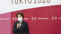 Seiko Hashimoto terpilih sebagai ketua panitia lokal Olimpiade Tokyo 2020 menggantikan Yoshiro Mori. (AFP/Yuichi Yamazaki)