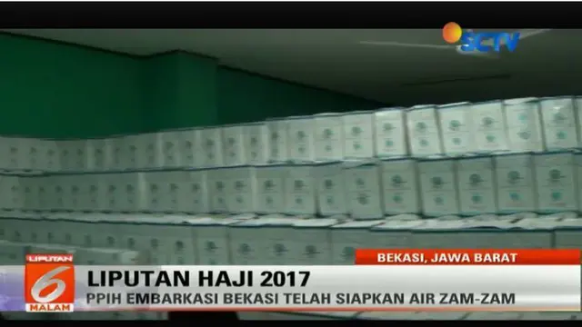 PPIH Embarkasi Bekasi Sediakan 39.000 Dus Air Zam-Zam Bagi Jemaah Haji 