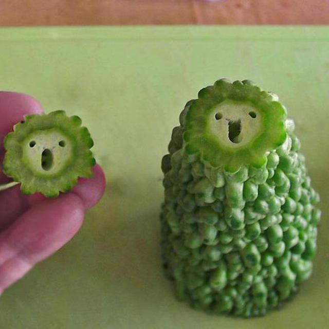 Bikin Takjub, 10 Potret Sayur dan Buah Membentuk Wajah yang Lucu