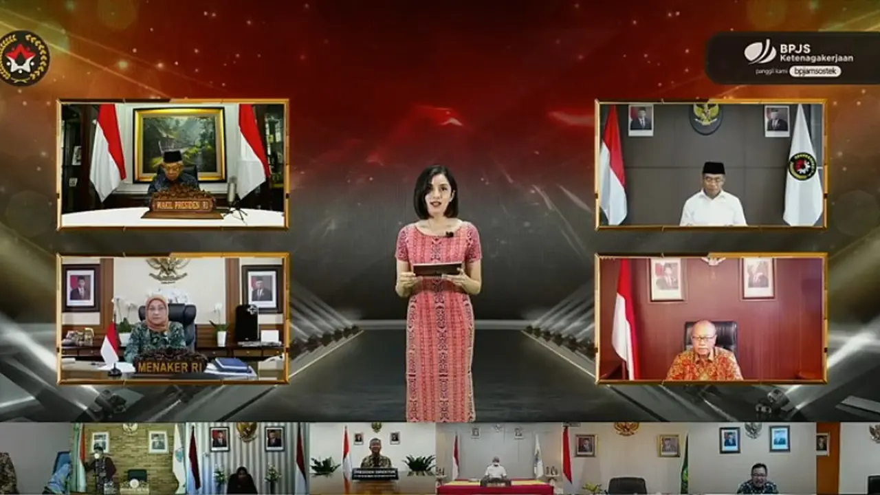 Wujudkan Perlindungan Bagi Seluruh Pekerja, Wapres Serahkan Paritrana Award 2019