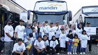Mudik Bersama Mandiri Tahun 2025 sejalan dengan arahan Kementerian BUMN yang mengarahkan seluruh BUMN untuk berpartisipasi dalam penyelenggaraan mudik gratis bagi masyarakat. (Dok. Bank Mandiri)