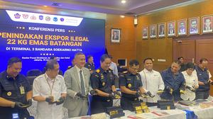 Bea Cukai Gagalkan 22,317 Kg Emas di Soetta, Begini Modusnya
