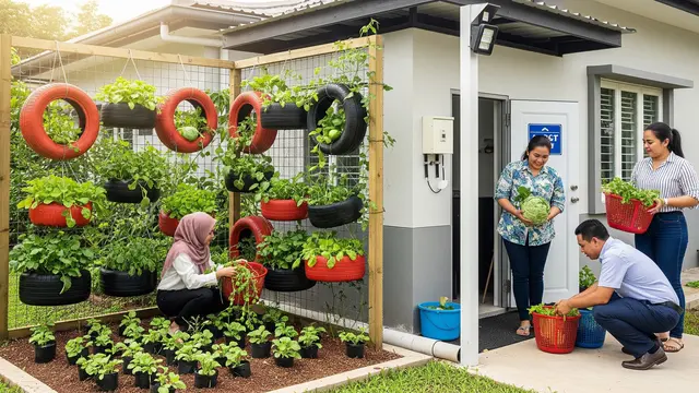 Ide Kebun Sayur Mini di Pos Kamling/Gemini AI