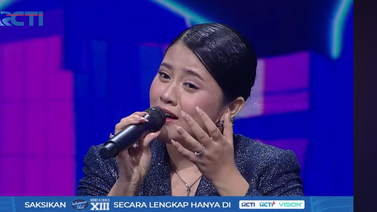 Sambil Teteskan Air Mata, Shabrina Leanor Peserta Indonesian Idol Bawakan Lagu Raisa Bikin Salut Para Juri
