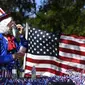 Parade Fourth of July untuk merayakan kemerdekaan Amerika Serikat (AS) di Buffalo Gap, Texas, Selasa (4/7/2023). (Ronald W. Erdrich/The Abilene Reporter News-via AP)